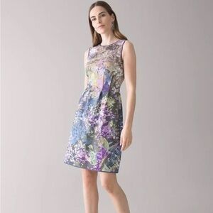 White House Black Market Multicolor Floral Dress